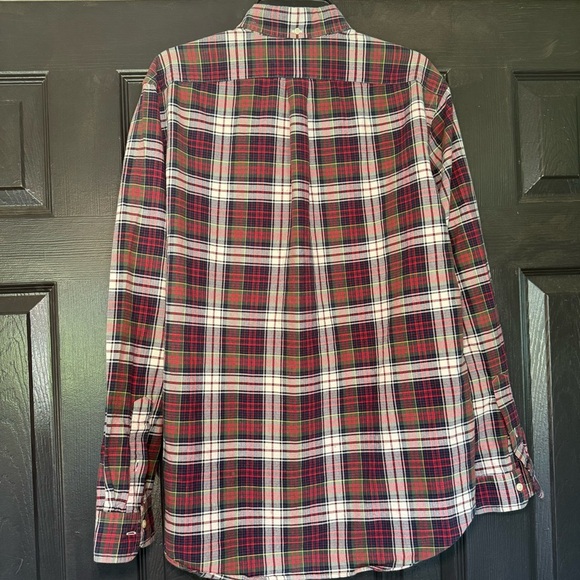 Polo Ralph Lauren Red and Green Casual Button Down Shirt Size Large holiday - Picture 7 of 9